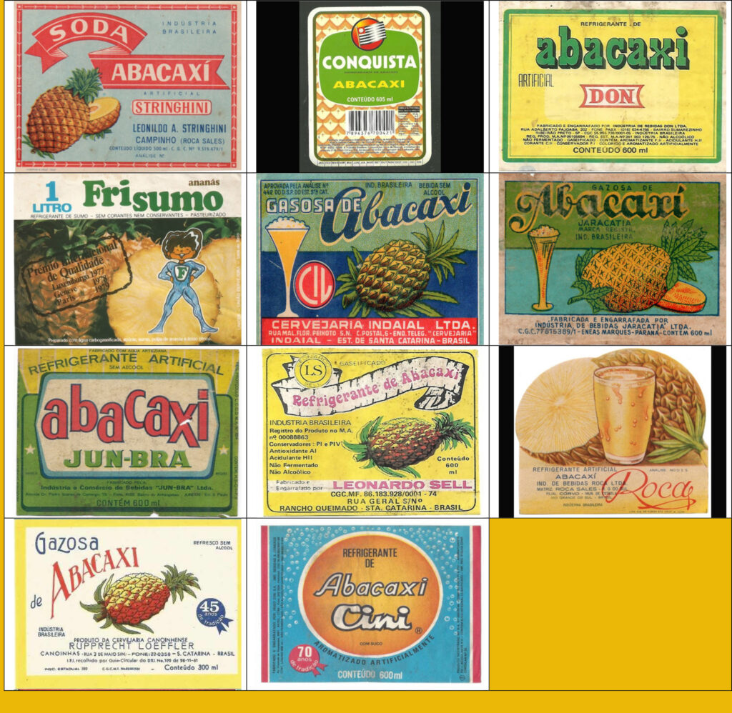 Rotulos refrigerantes abacaxi